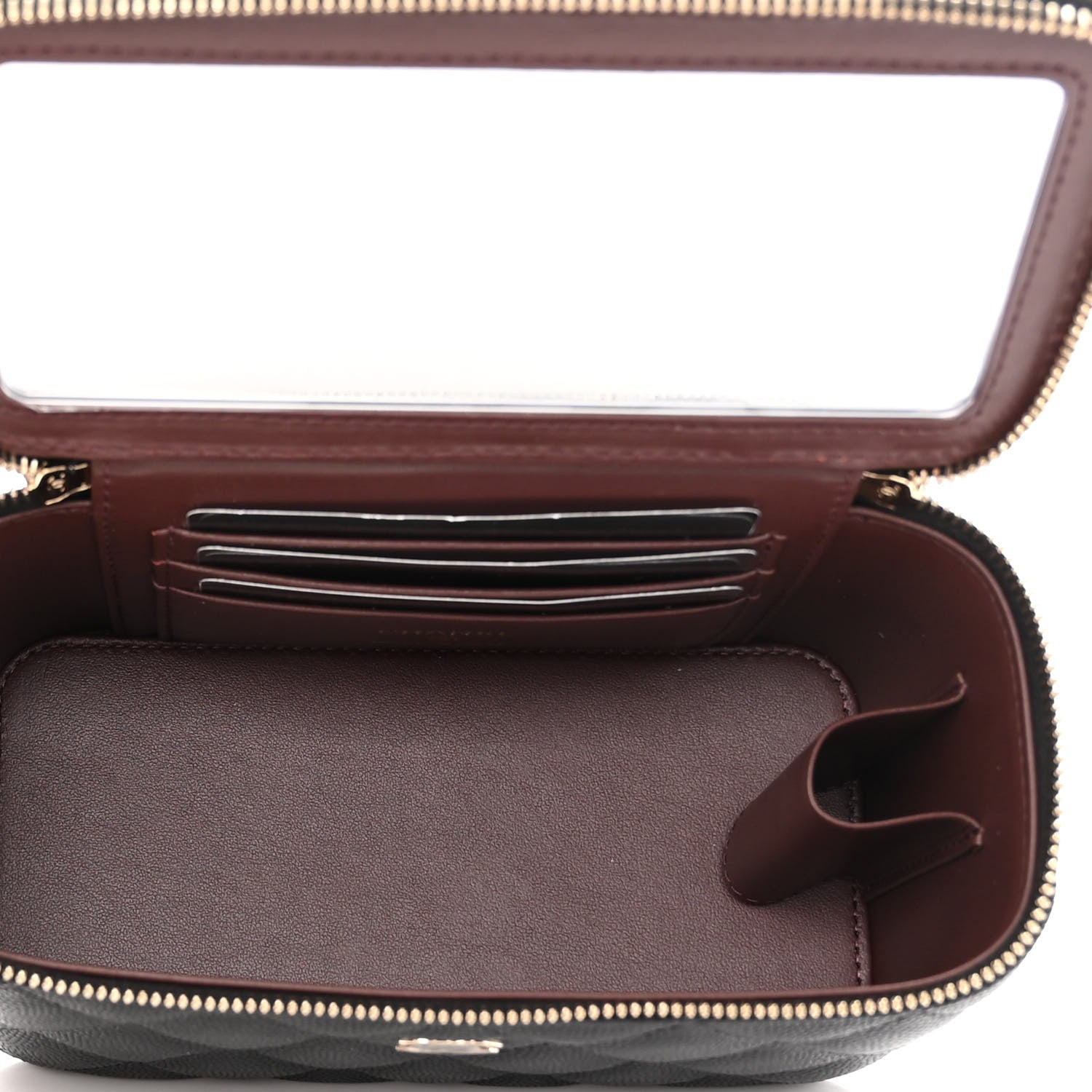 Chanel Caviar Quilted Small Vanity Case With Chain Black 5 of 11