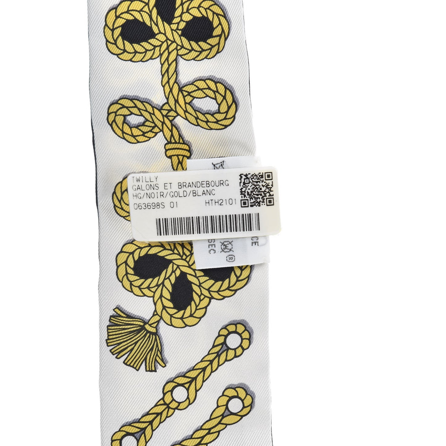 Silk Galons Et Brandebourg Twilly Black Gold White