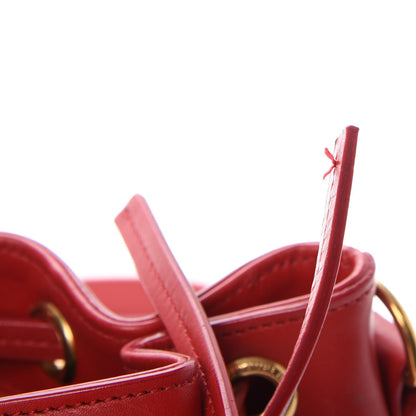 Saint Laurent Calfskin Small Emmanuelle Bucket Bag Vermillion 8 of 8