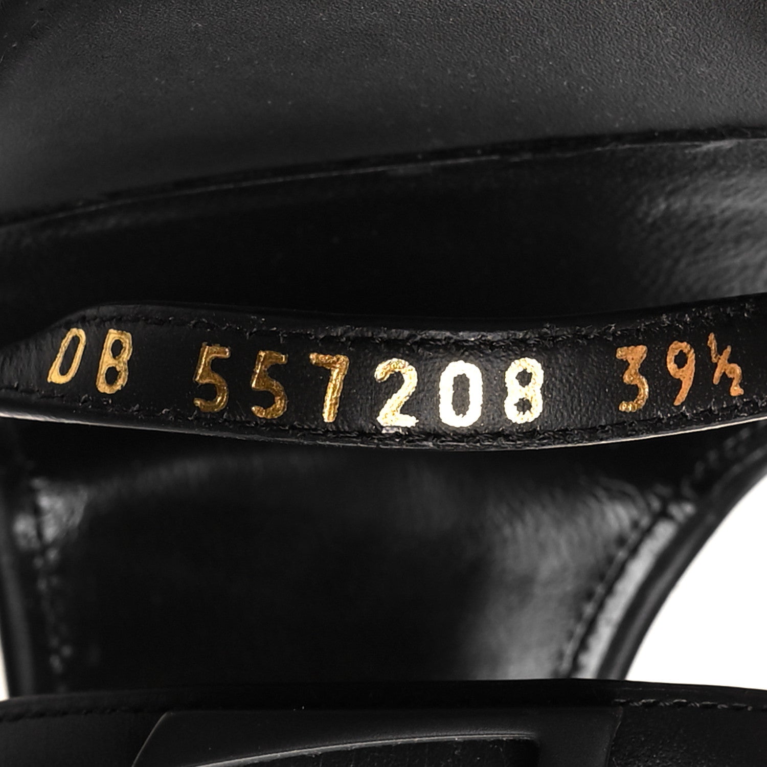 Saint Laurent Calfskin Tribute 95 Platform Espadrille Wedge Sandals 39.5 Black 6 of 9