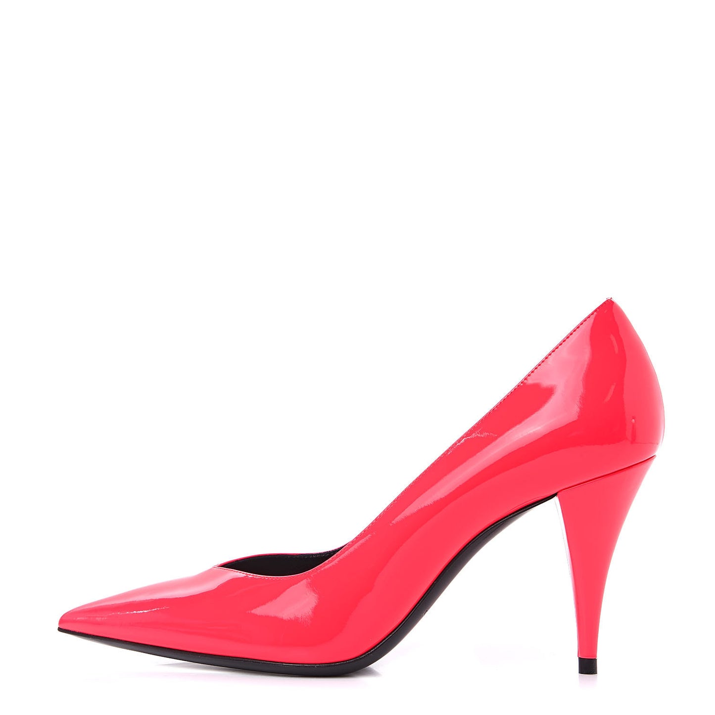 Patent Calfskin Kiki 85 Pumps 36.5 Fuxia Fluo