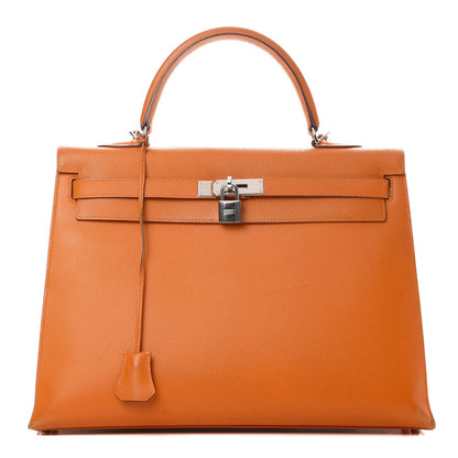 Hermes Epsom Kelly Sellier 35 Orange 1 of 21