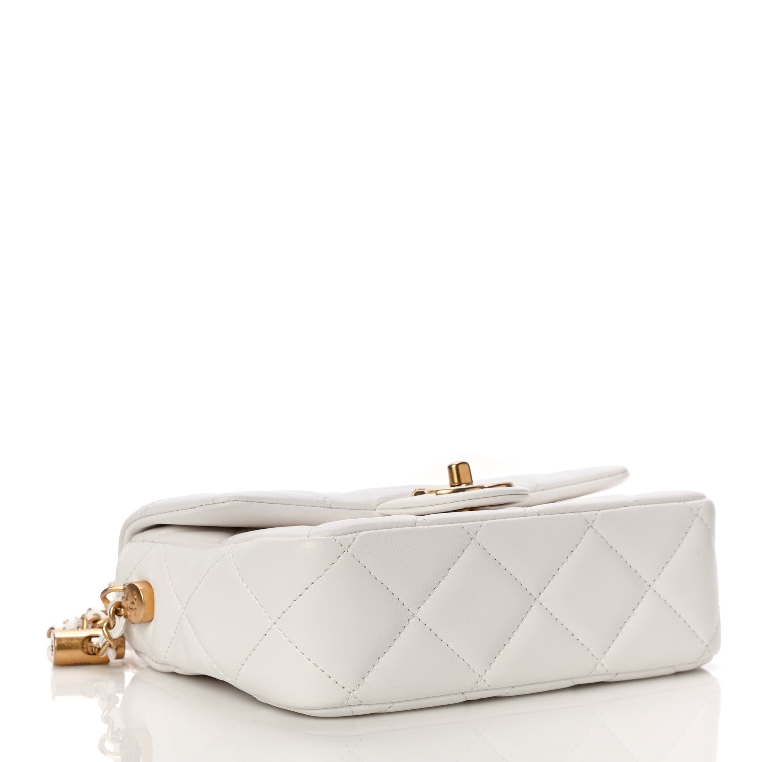 Chanel Lambskin Quilted Mini My Perfect Flap White 4 of 11