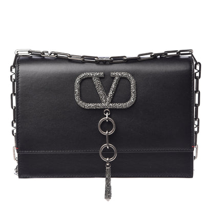 Valentino Garavani Calfskin VCase Shoulder Bag Black 1 of 11