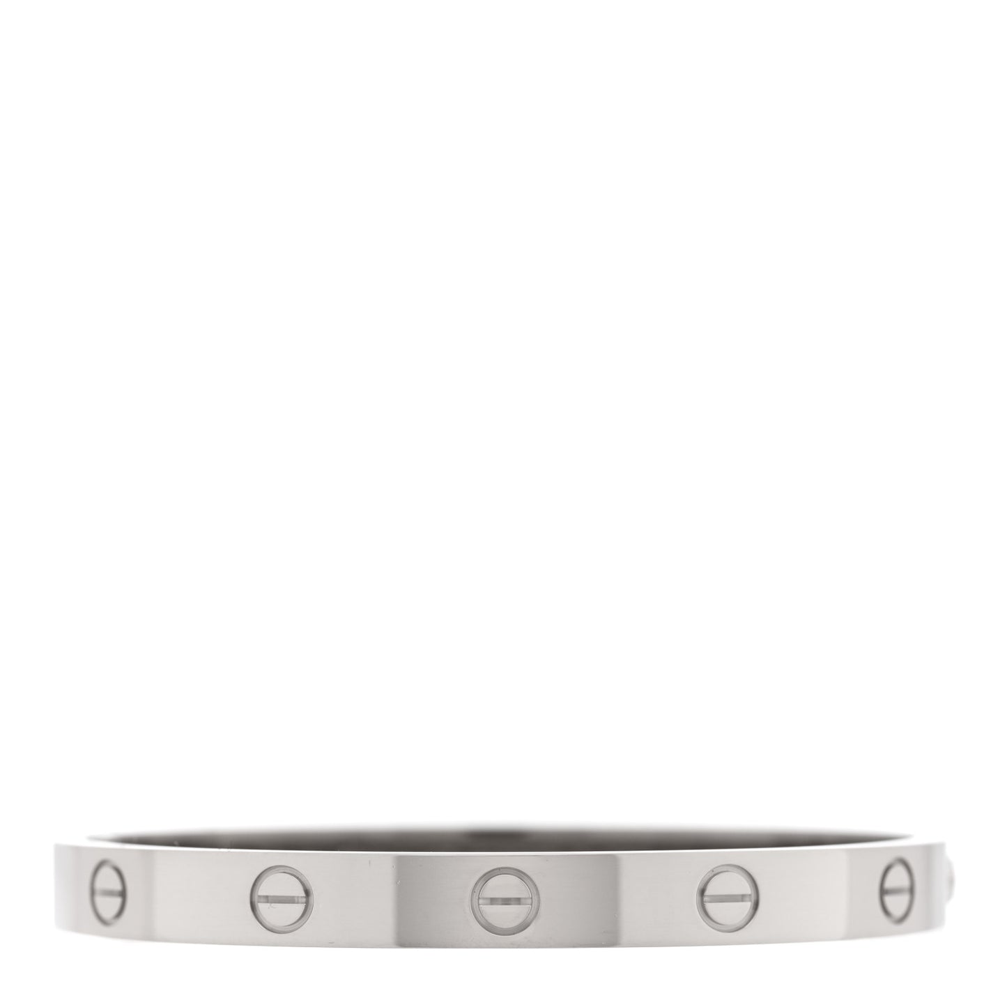 18K White Gold LOVE Single Screw Bracelet 17