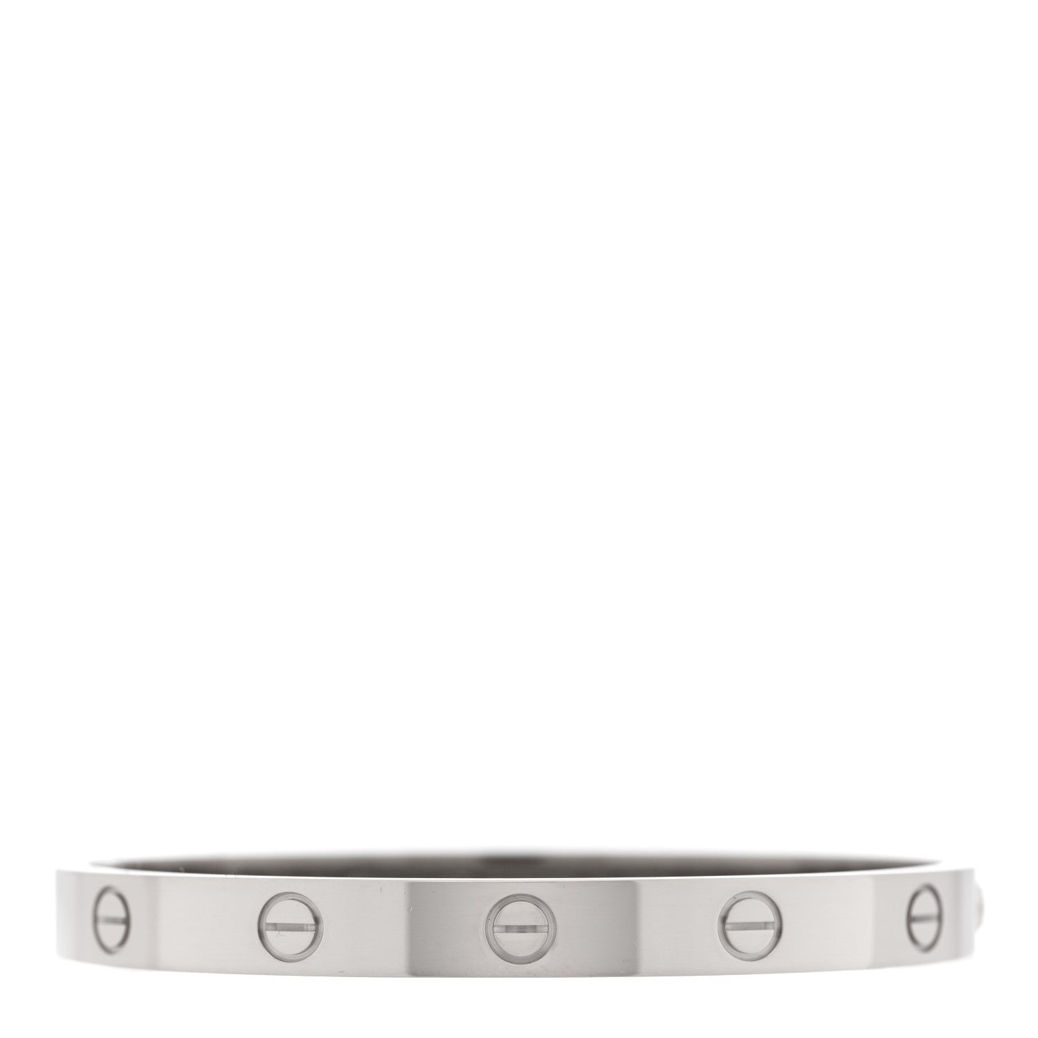Cartier 18K White Gold LOVE Single Screw Bracelet 17 1 of 7