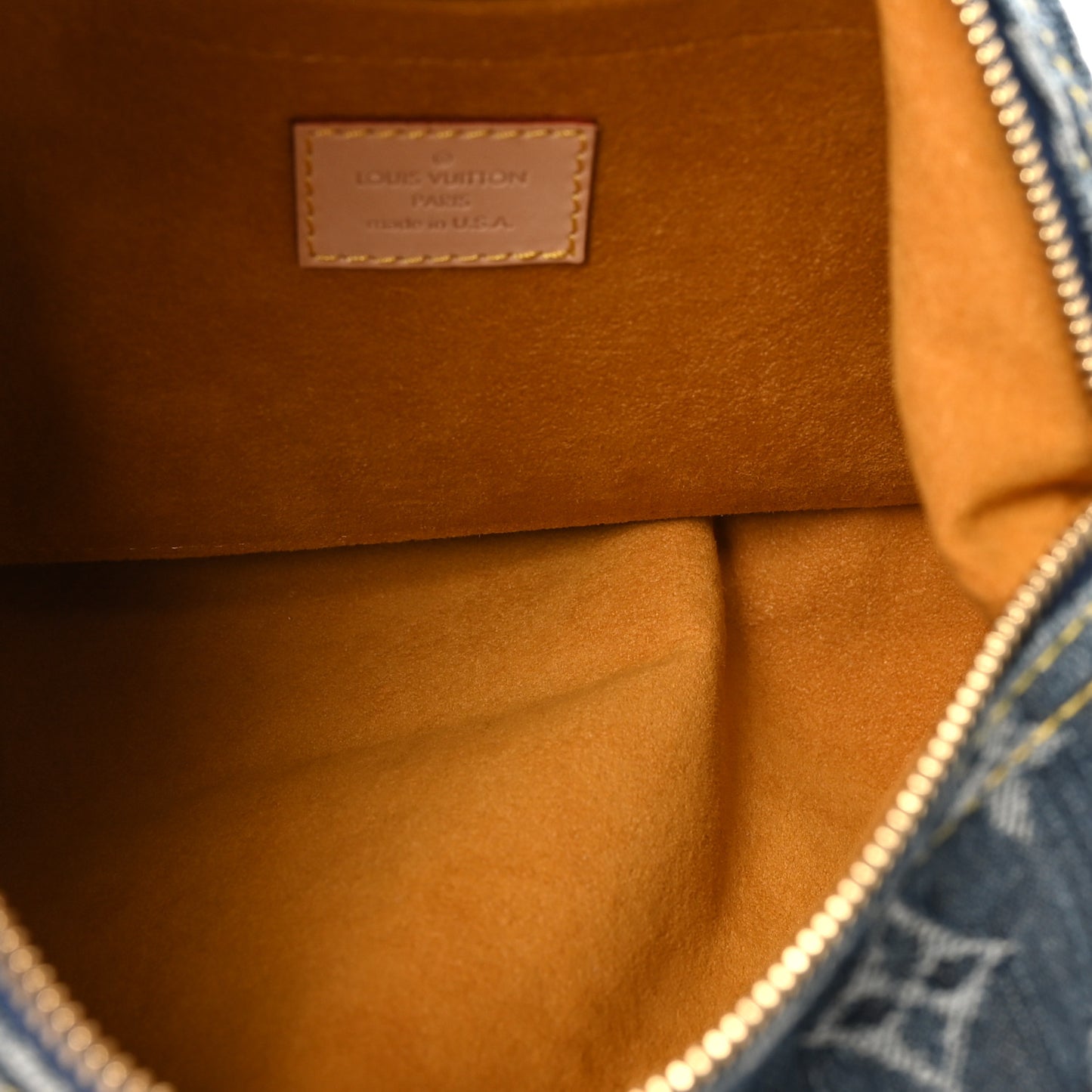 Monogram Denim Baggy PM Blue