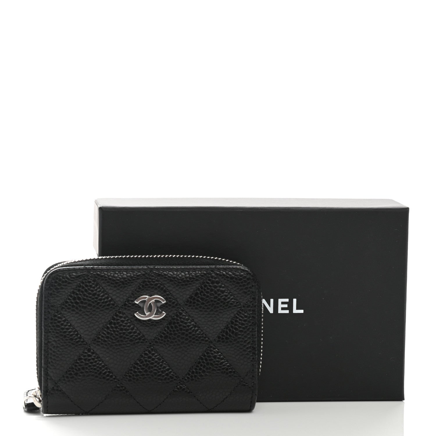Chanel Caviar Quilted Classic Zipped Coin Purse Black 8 of 8