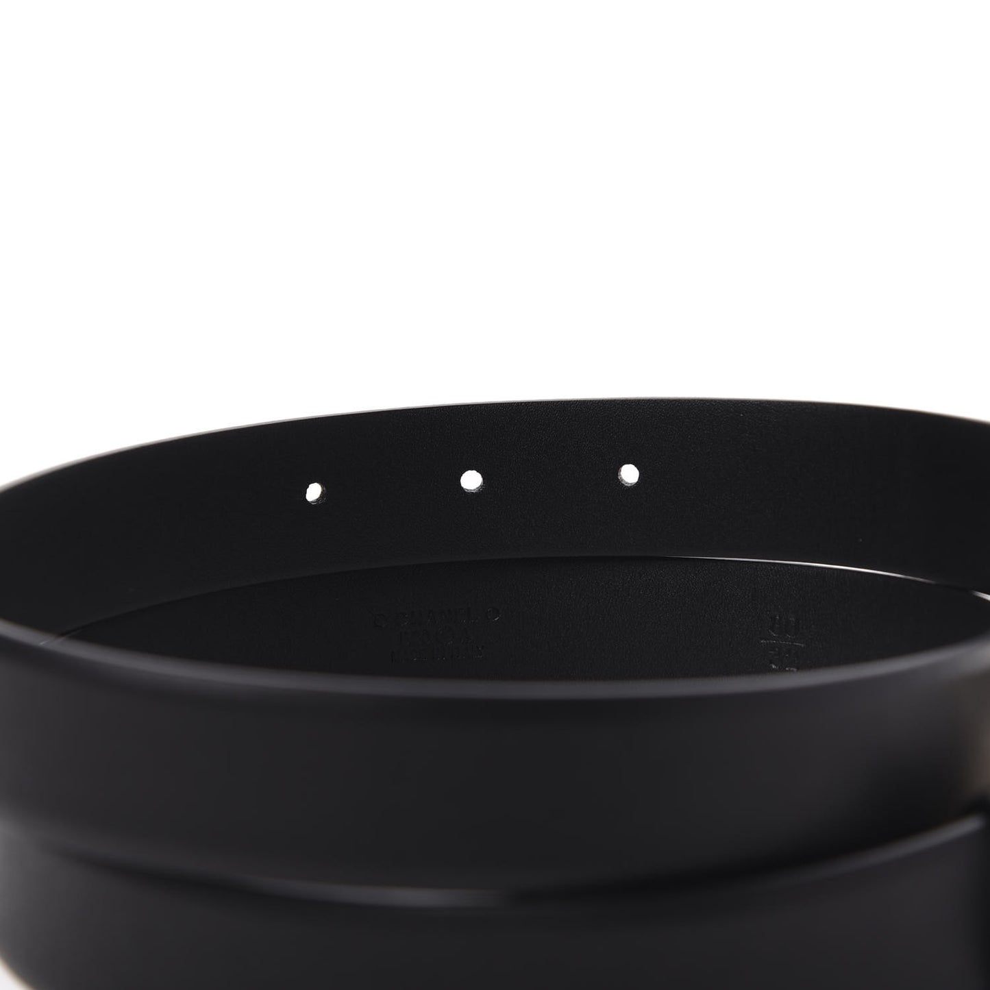 Calfskin Paris CC Belt 80 or 32 Black