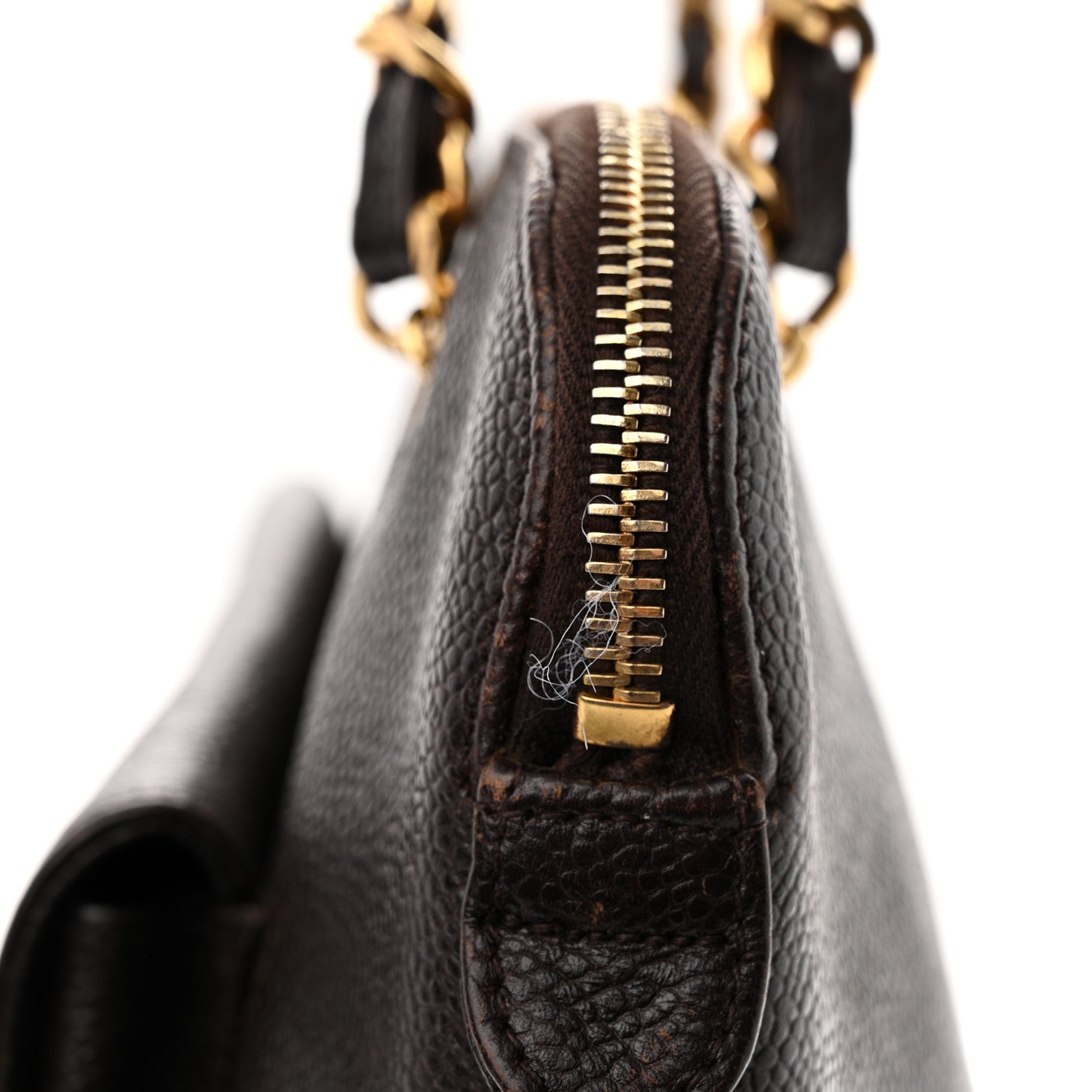 Chanel Caviar CC Shopper Tote Brown 14 of 19