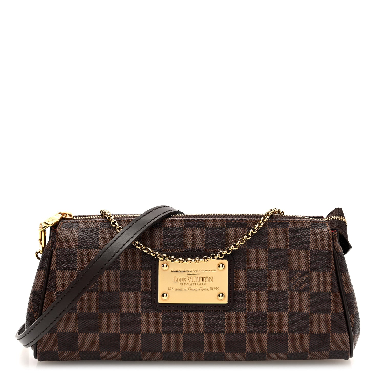 Louis Vuitton Damier Ebene Eva Clutch 1 of 9