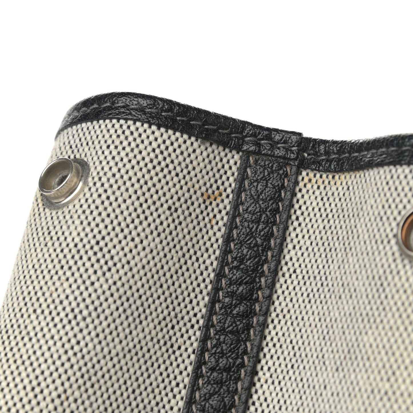 Twill H Negonda Garden Party 36 MM Tote Ecru Black