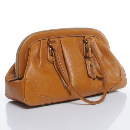Prada Leather Frame Tote Deserto 3 of 10