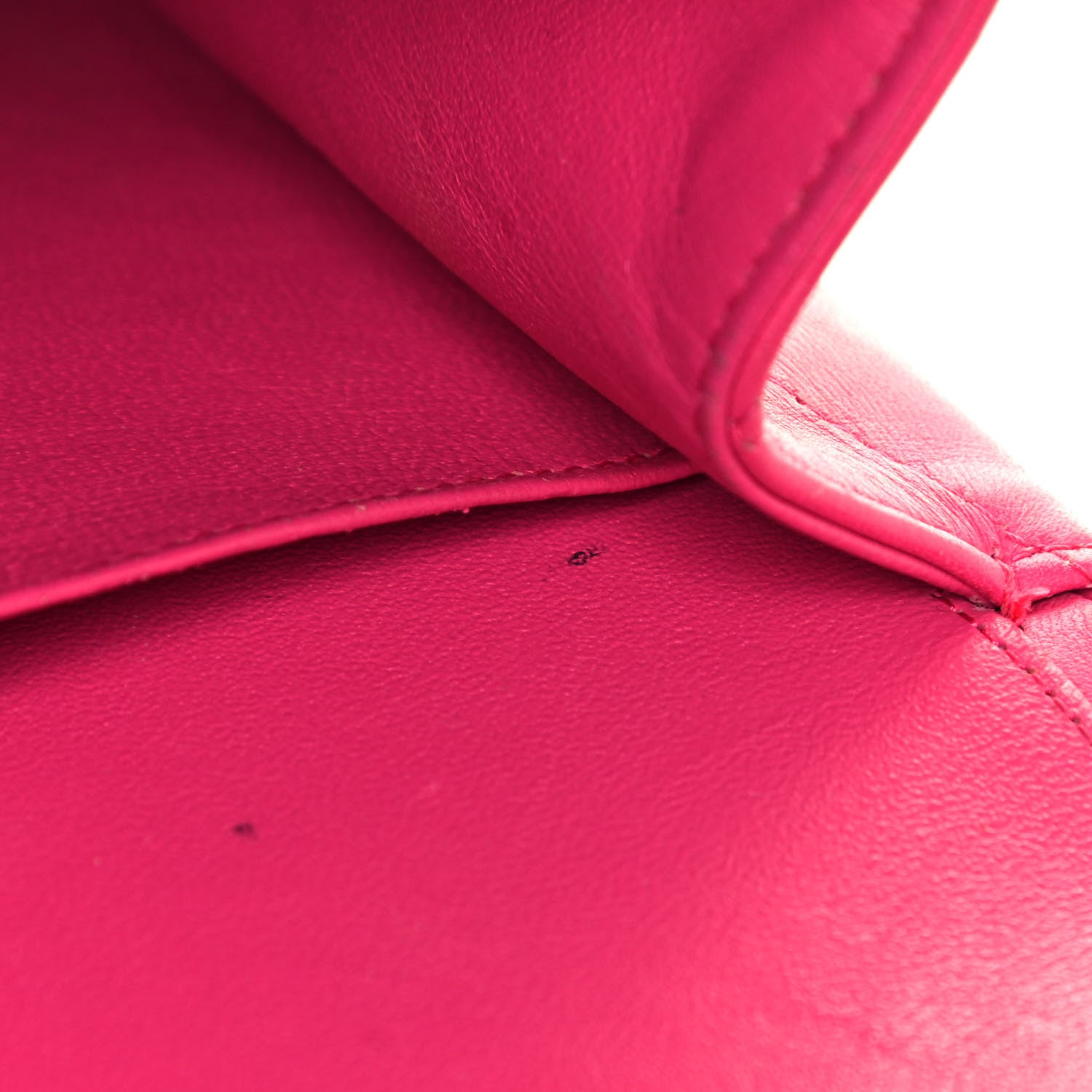 Chanel Lambskin Quilted Jumbo Double Flap Dark Pink 14 of 27