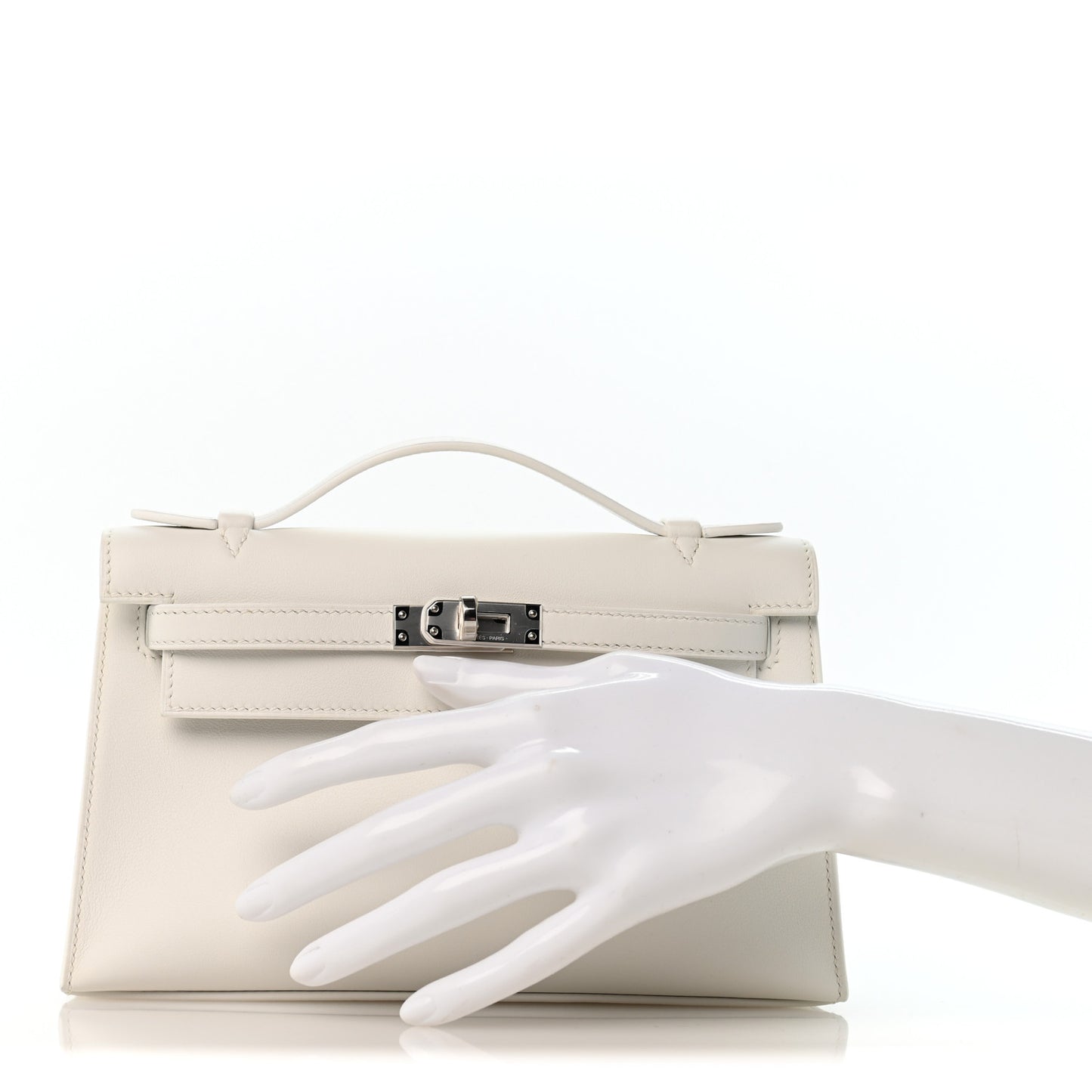 Swift Kelly Pochette Clutch New White