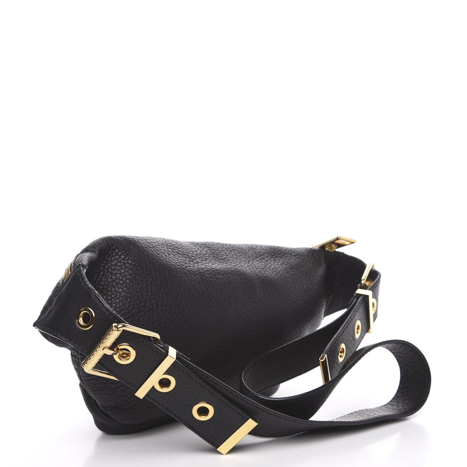 Versace Calfskin Palazzo Medusa Belt Bag Black 2 of 10