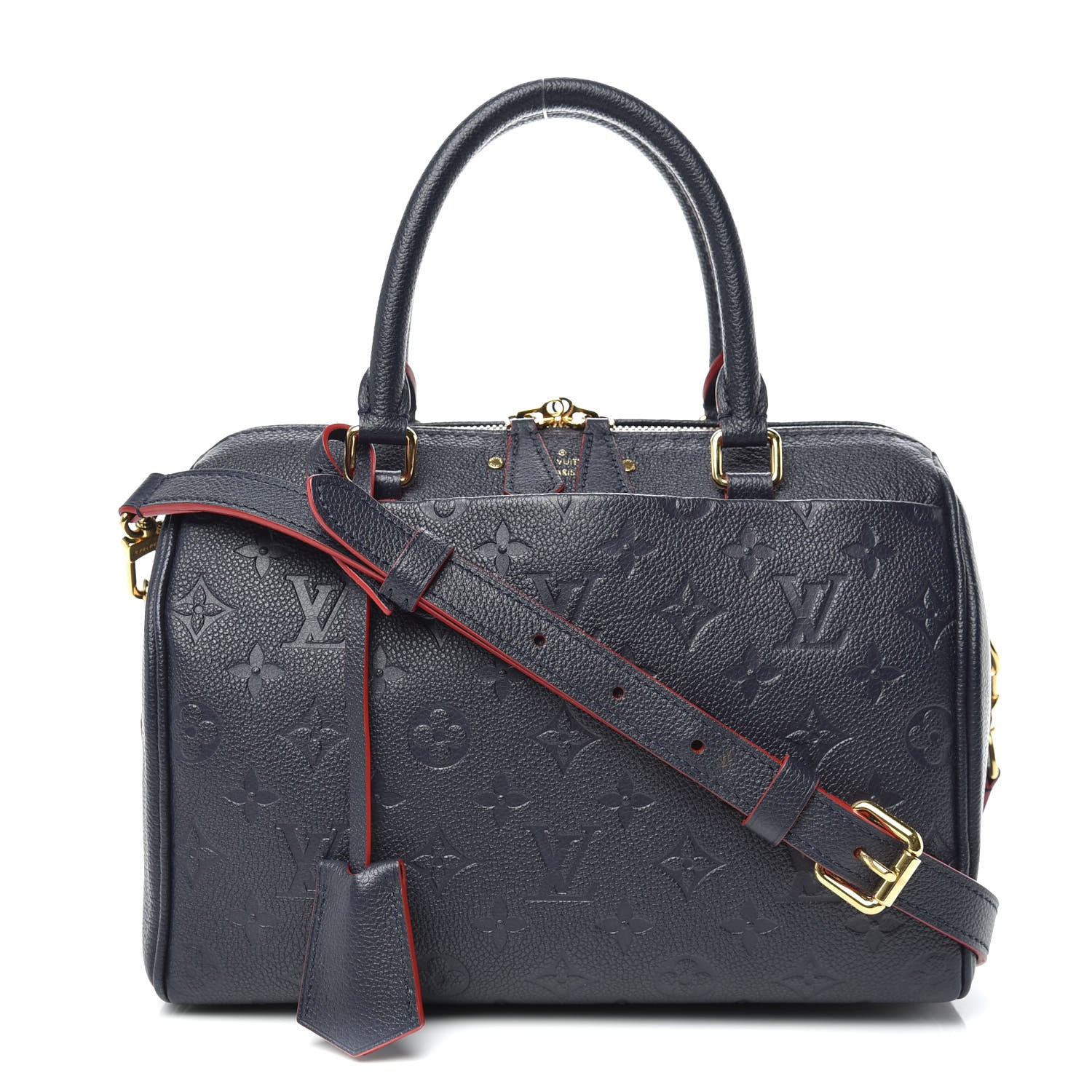 Louis Vuitton Empreinte Speedy Bandouliere 25 NM Marine Rouge 1 of 10