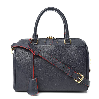 Louis Vuitton Empreinte Speedy Bandouliere 25 NM Marine Rouge 1 of 10