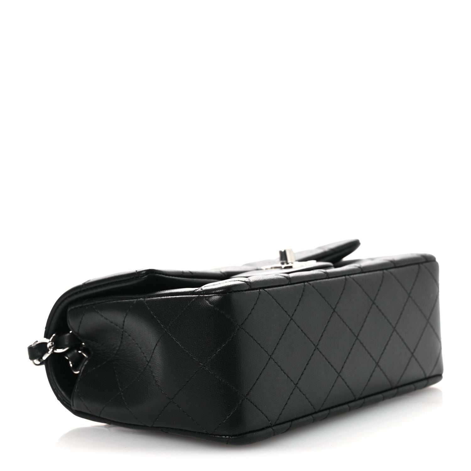 Chanel Lambskin Quilted Mini Rectangular Flap Black 4 of 13