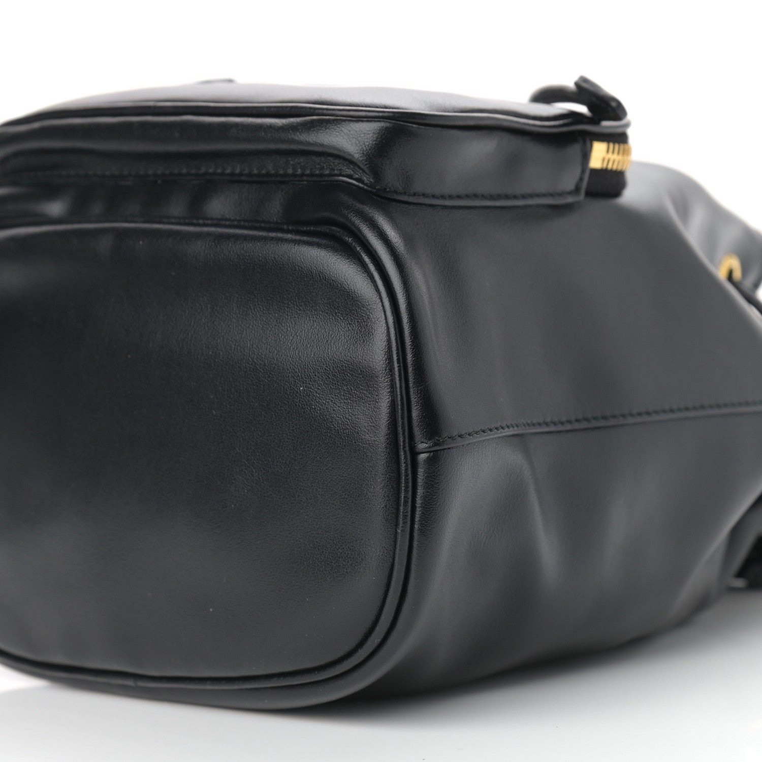 Prada Soft Calfskin Saffiano Mini Bucket Crossbody Bag Black 9 of 9