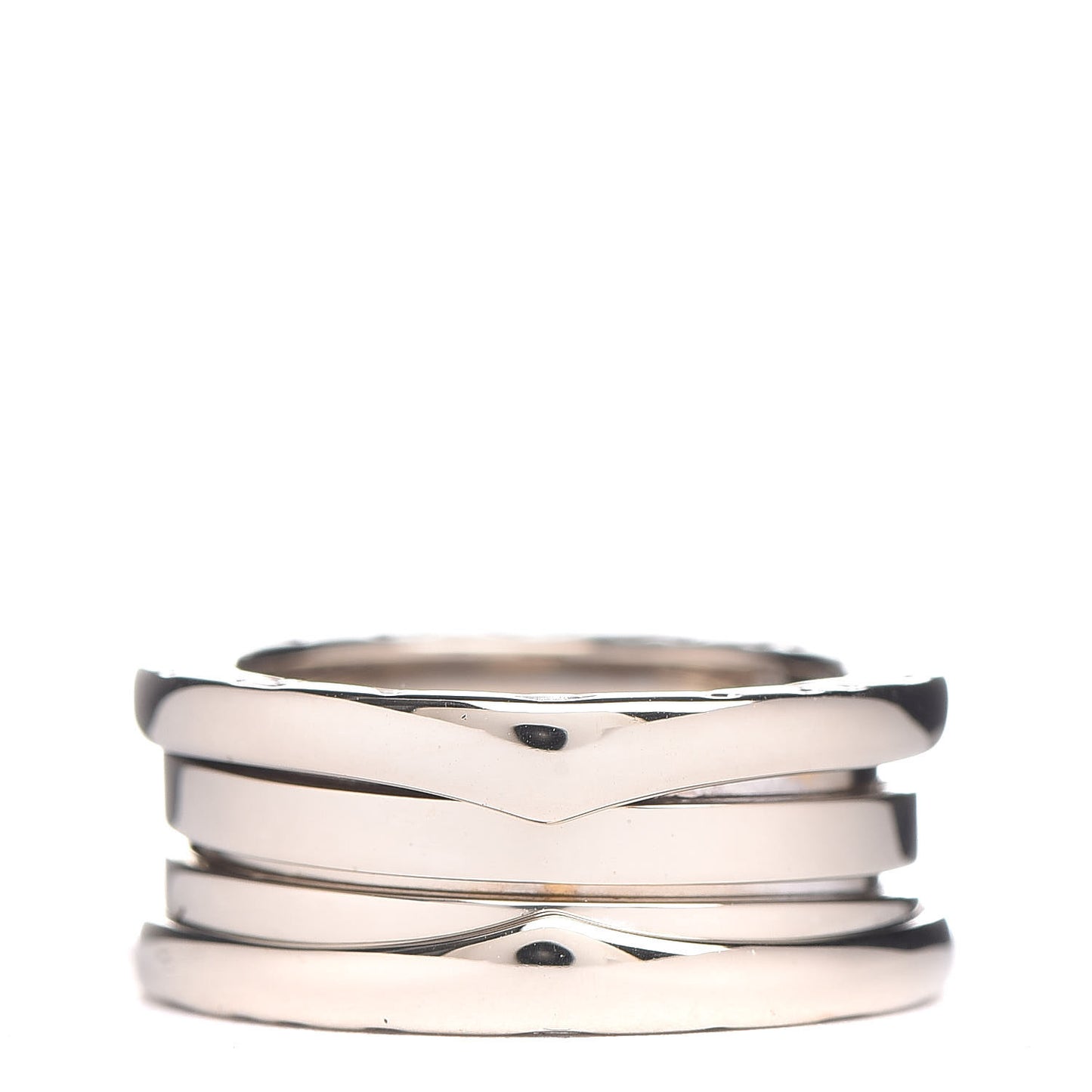 18K White Gold B.Zero1 Three-Band Ring 48 4.5