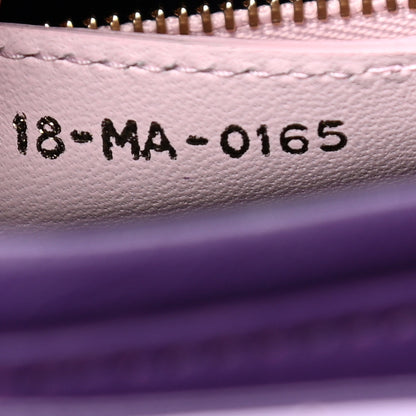 Christian Dior Lambskin Cannage Medium Tri-Color Lady Dior Purple Light Pink 7 of 13