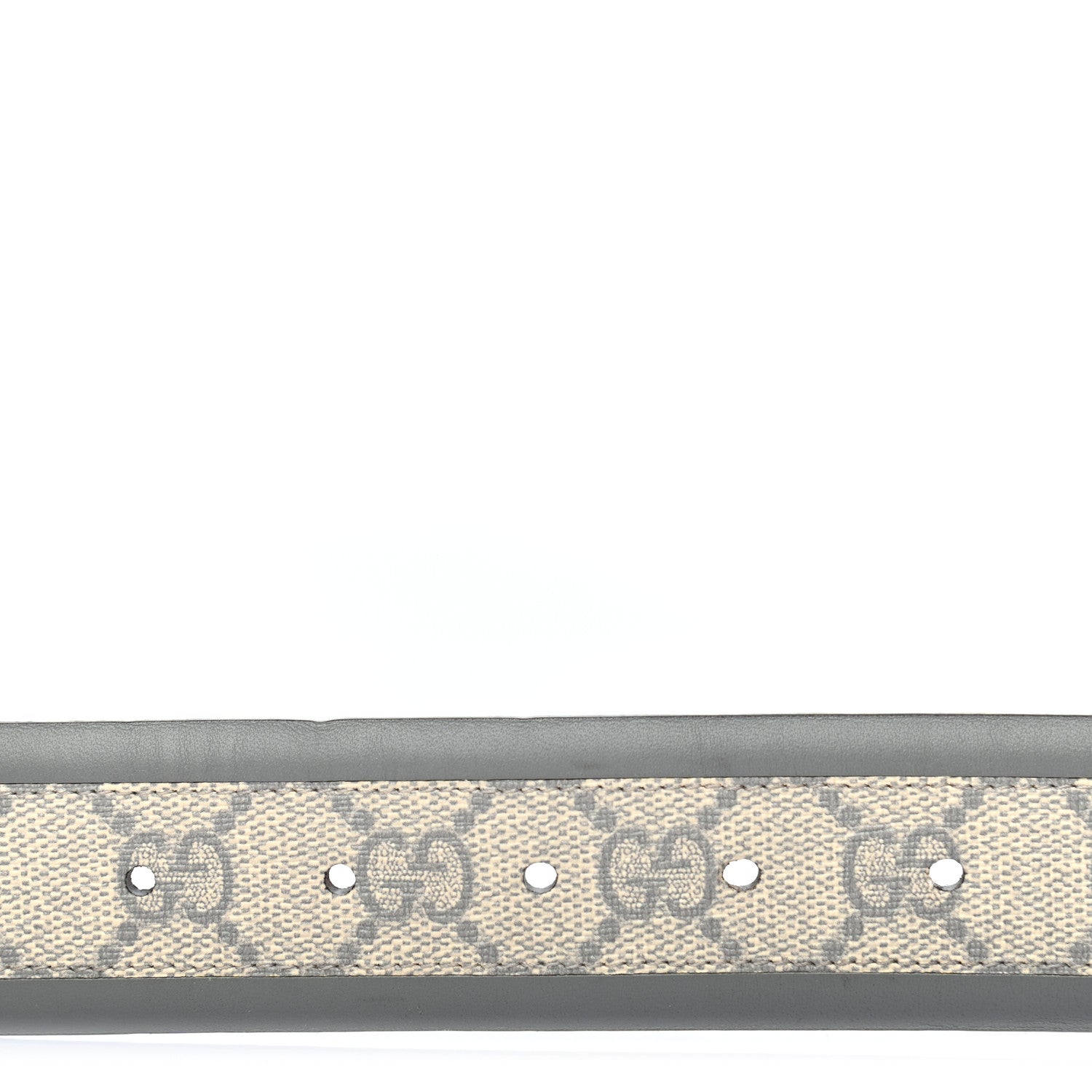 Gucci GG Supreme Monogram Interlocking G Belt 95 38 Ecru Grigio 3 of 6