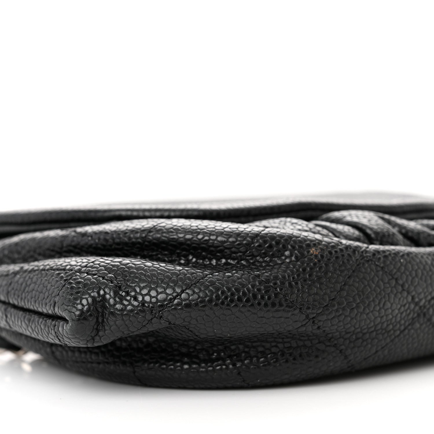 Chanel Caviar Half Moon Wallet On Chain WOC Black 10 of 12