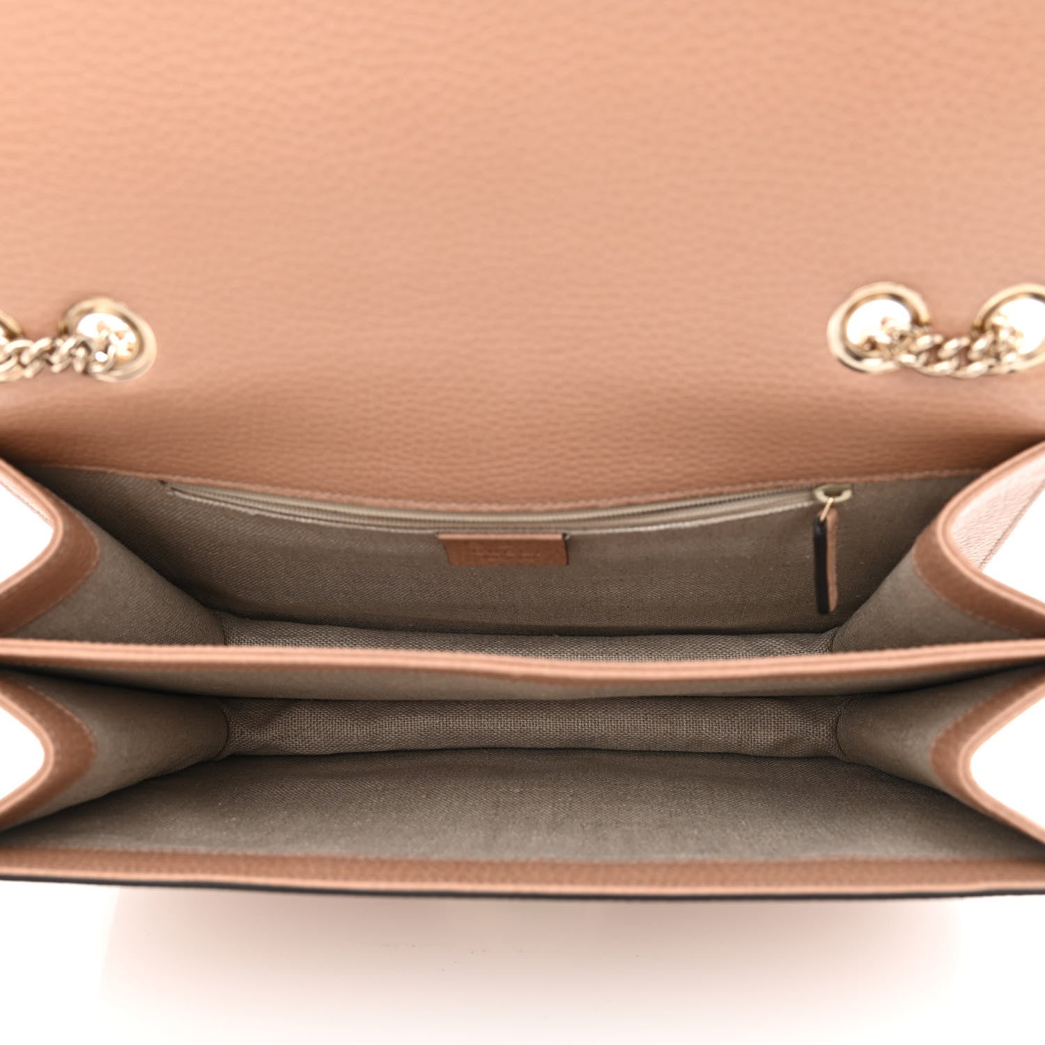 Gucci Dollar Calfskin Interlocking G Shoulder Bag Camelia 5 of 10