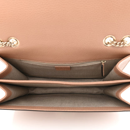 Gucci Dollar Calfskin Interlocking G Shoulder Bag Camelia 5 of 10