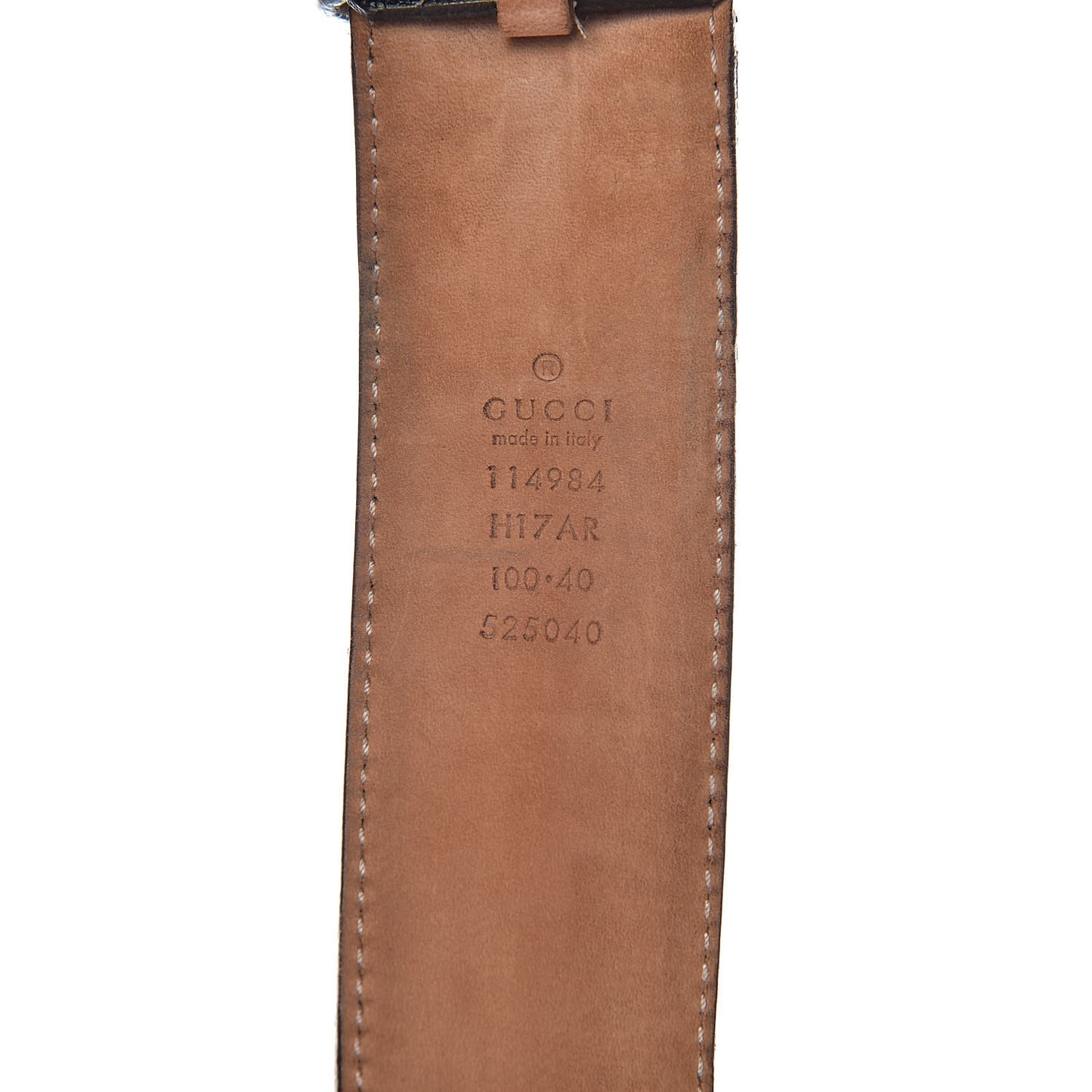 Calfskin Web Interlocking G Belt 100 40 Dark Brown
