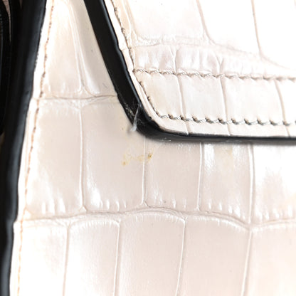 Chloe Calfskin Crocodile Embossed Small Tess Bag Cement Pink 13 of 13