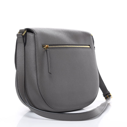Celine Grained Calfskin Medium Trotteur Light Anthracite 1 of 8