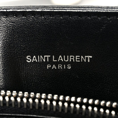 Saint Laurent Calfskin Y Quilted Monogram Medium Loulou Chain Satchel Black 5 of 11