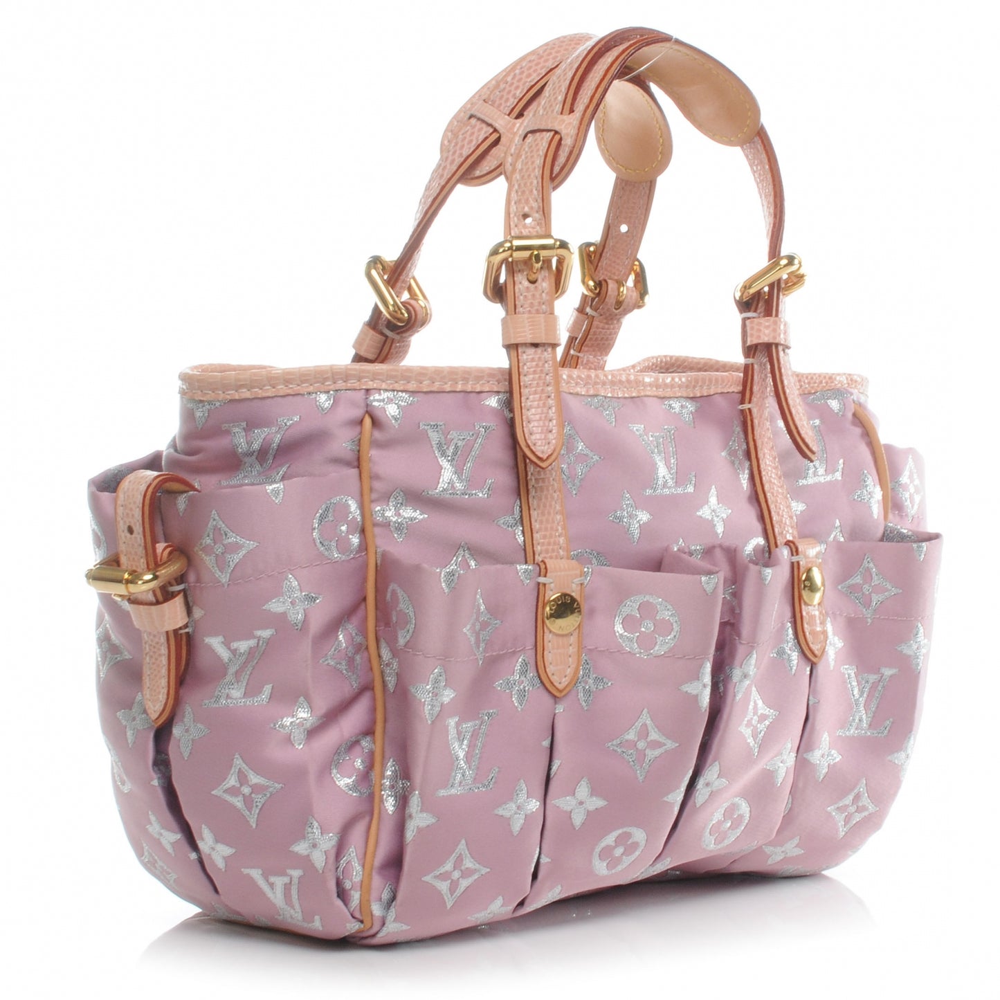 Monogram Glitter Pink Cabas