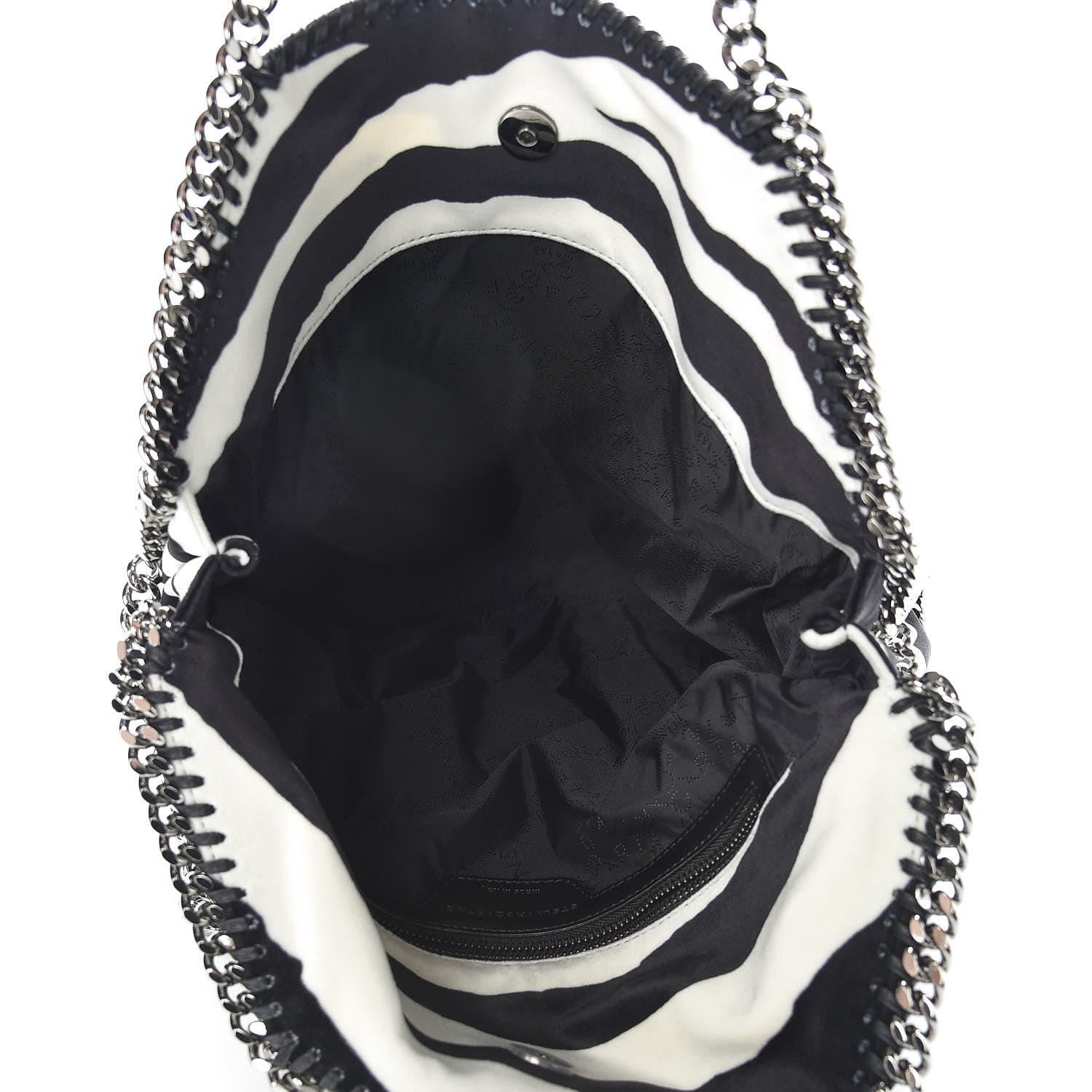 Stella McCartney Linen Zebra Falabella Fold Over Tote 6 of 11