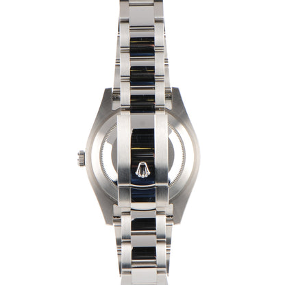Rolex Stainless Steel 18K White Gold 41mm Oyster Perpetual Datejust Watch White 116334 3 of 8
