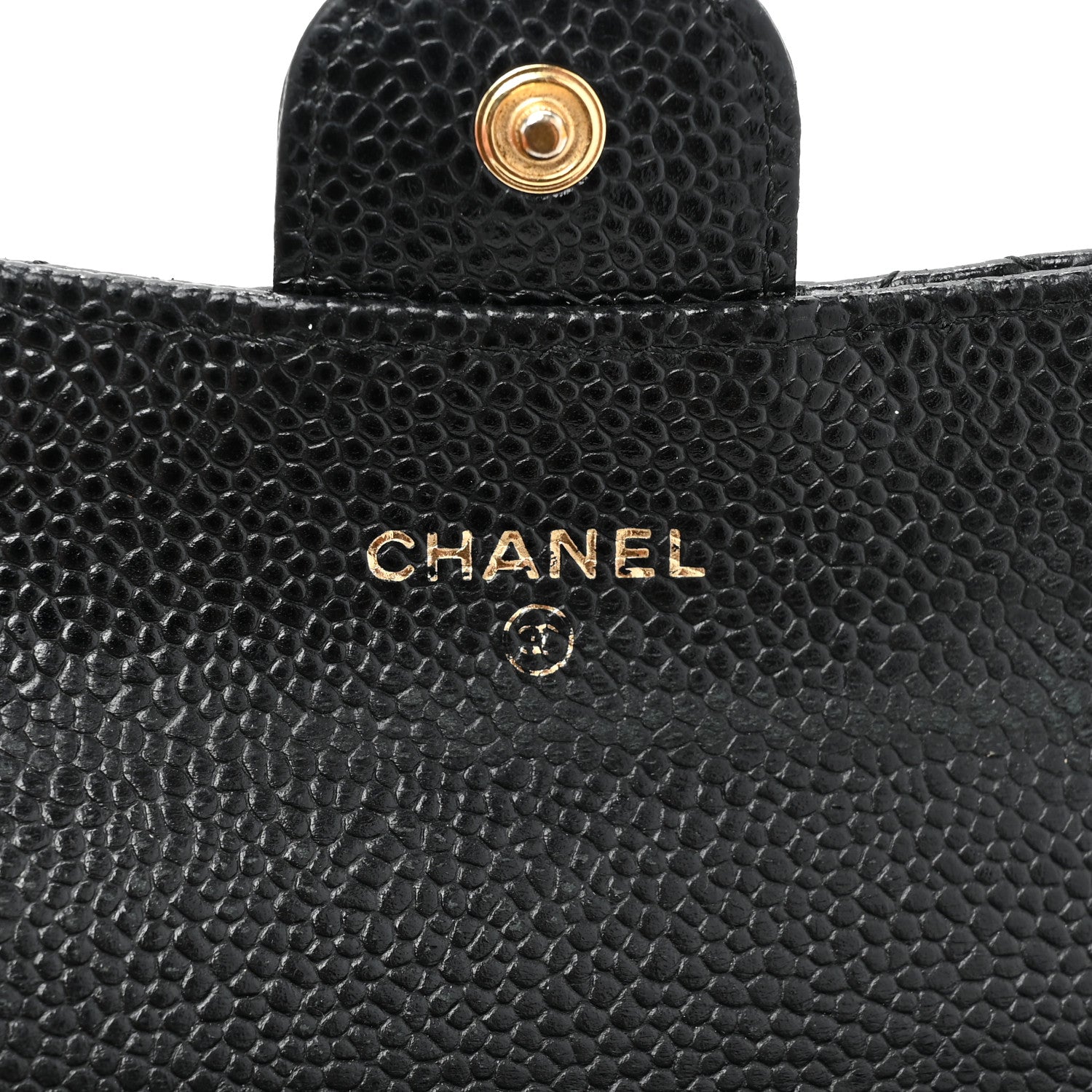 Chanel Caviar Quilted Flap Card Holder Wallet Black 8 of 15