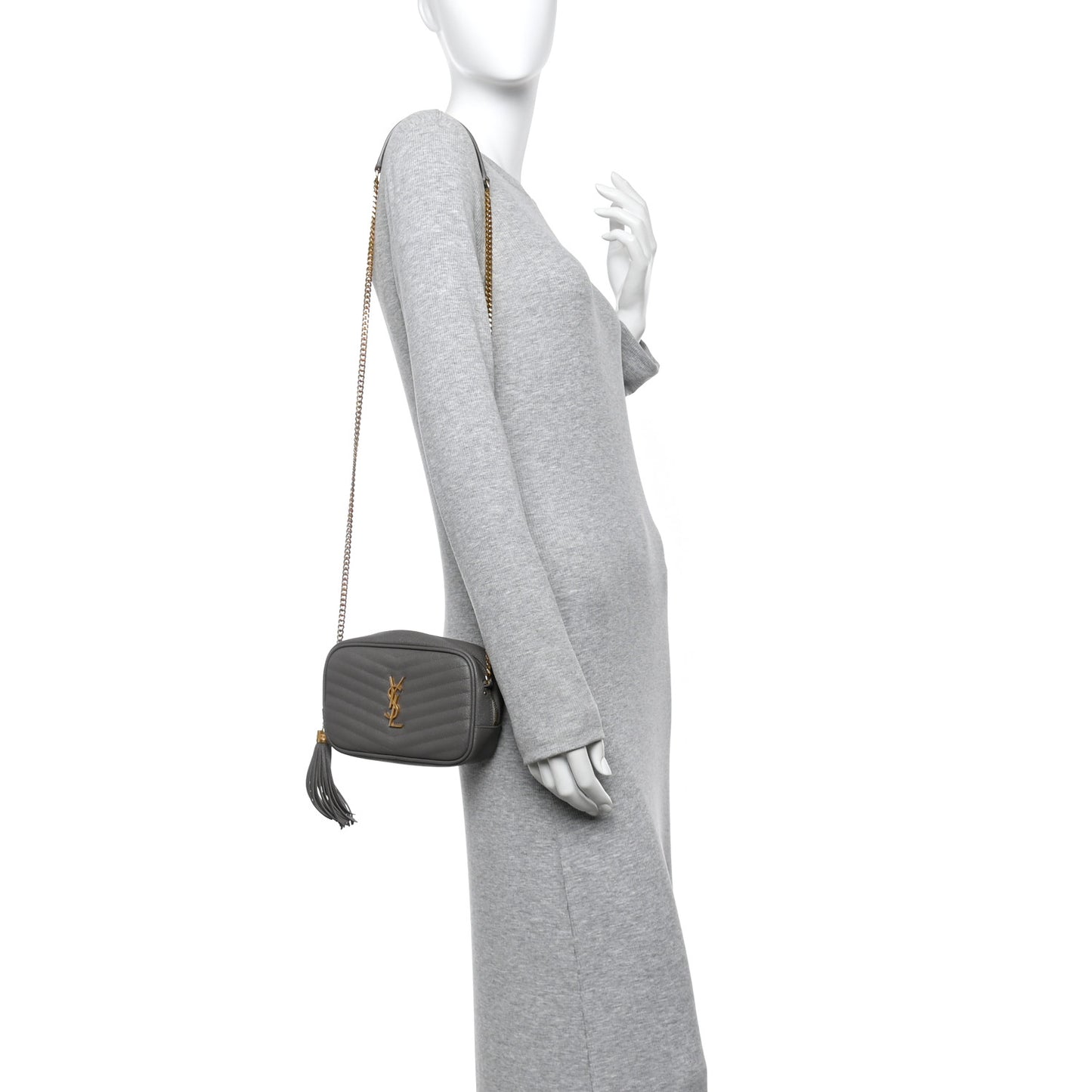 Grain De Poudre Matelasse Monogram Mini Lou Camera Bag Fog