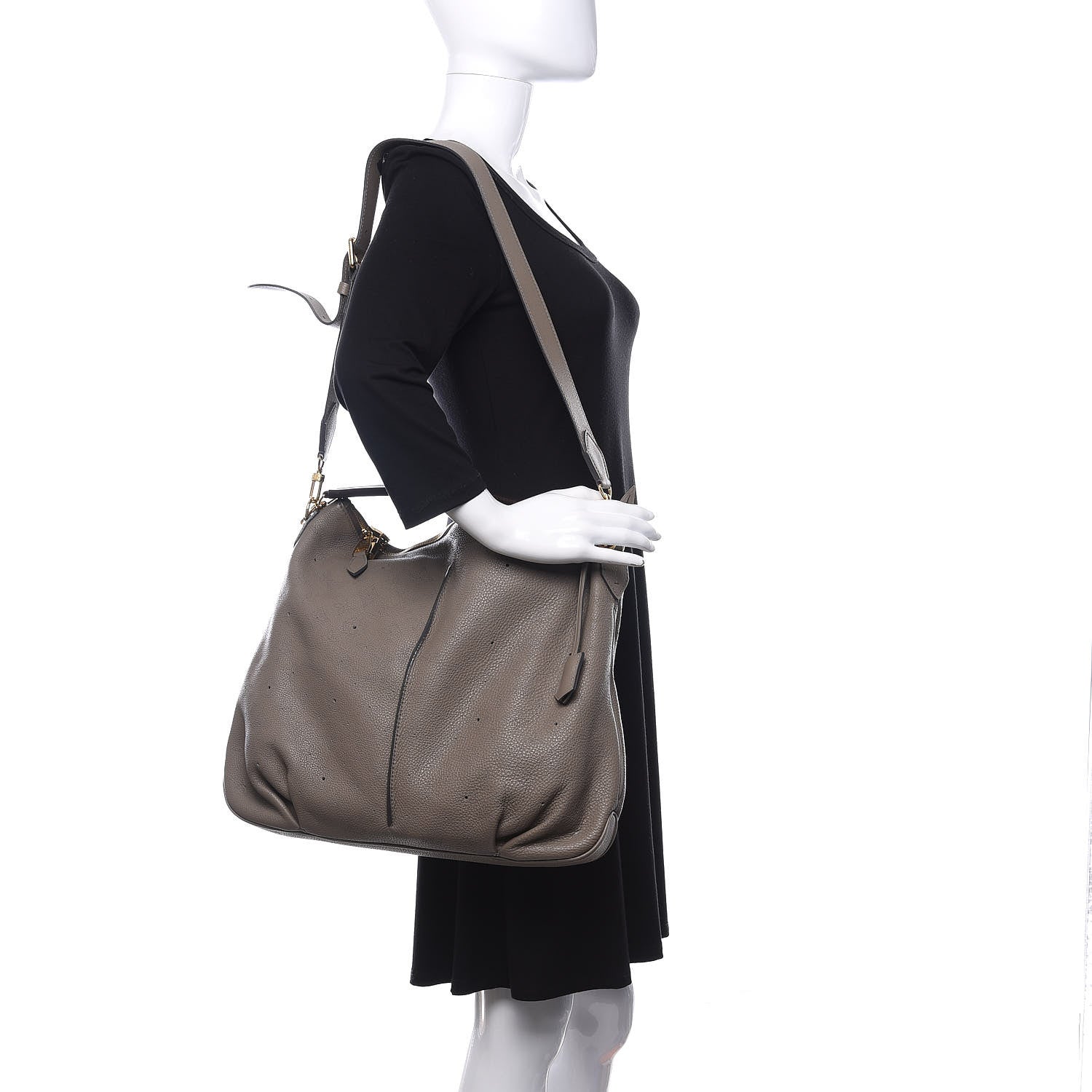 Louis Vuitton Mahina Selene MM Taupe 2 of 11