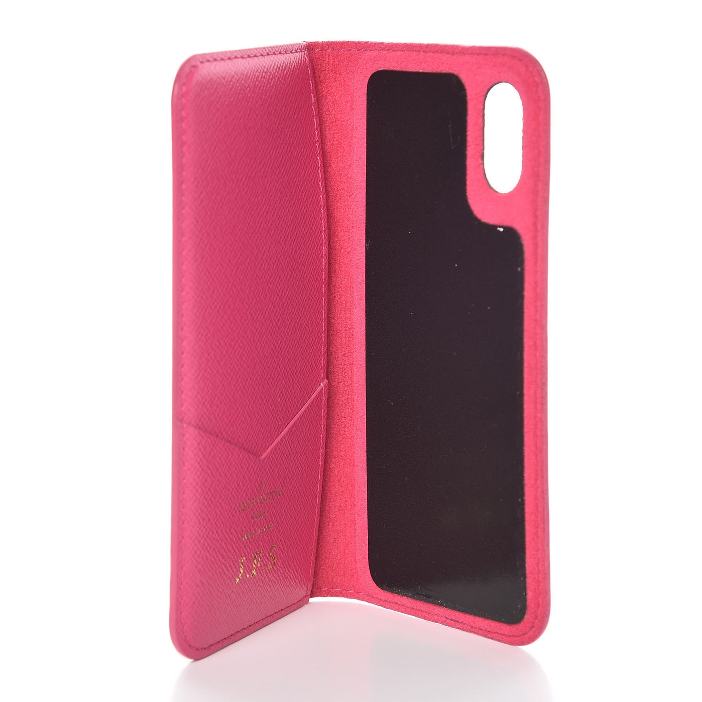 Monogram iPhone X Folio Case Rose Pop
