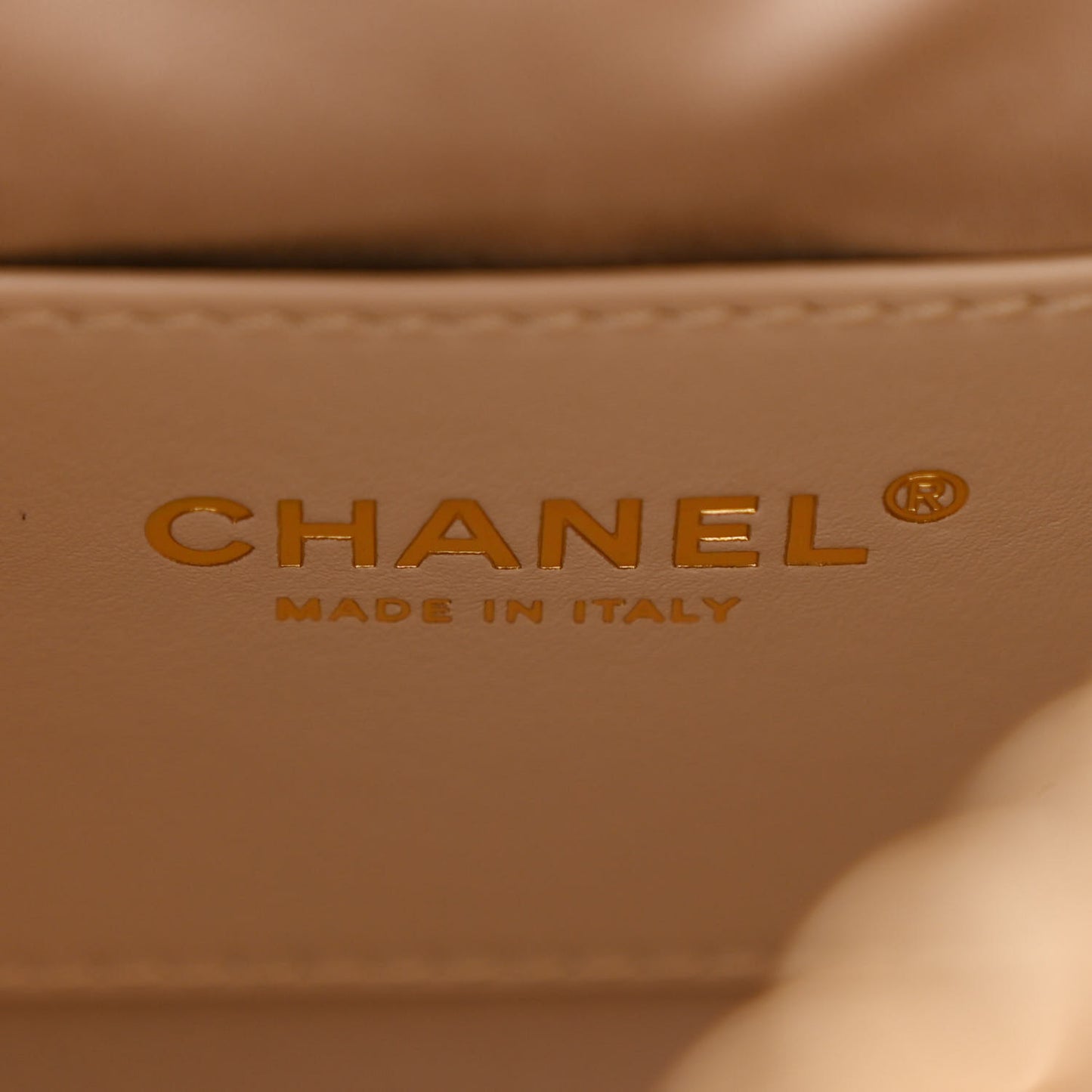 Caviar Quilted Small Chanel 25 Handbag Beige