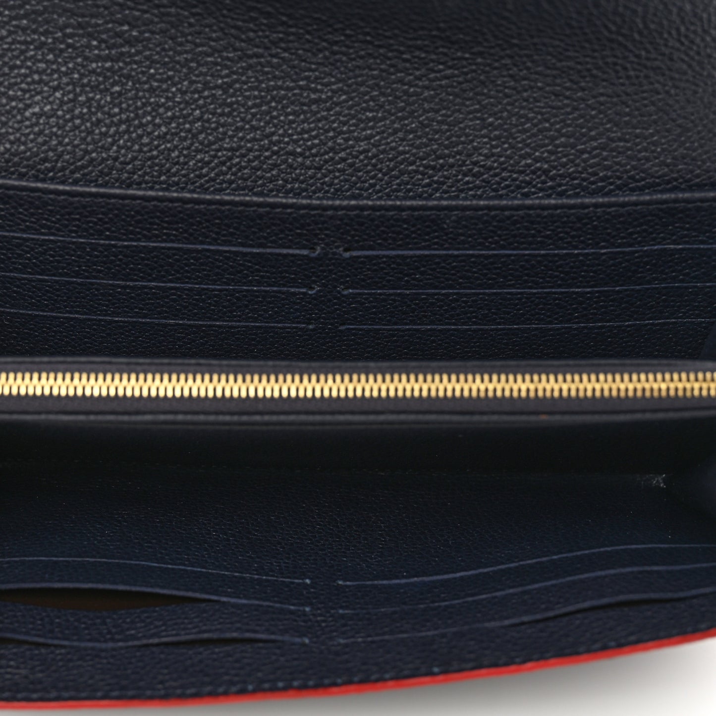 Empreinte Sarah Wallet NM Marine Rouge