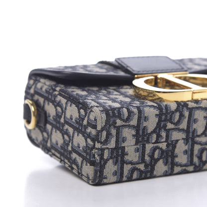 Christian Dior Oblique 30 Montaigne Box Bag Blue 7 of 9