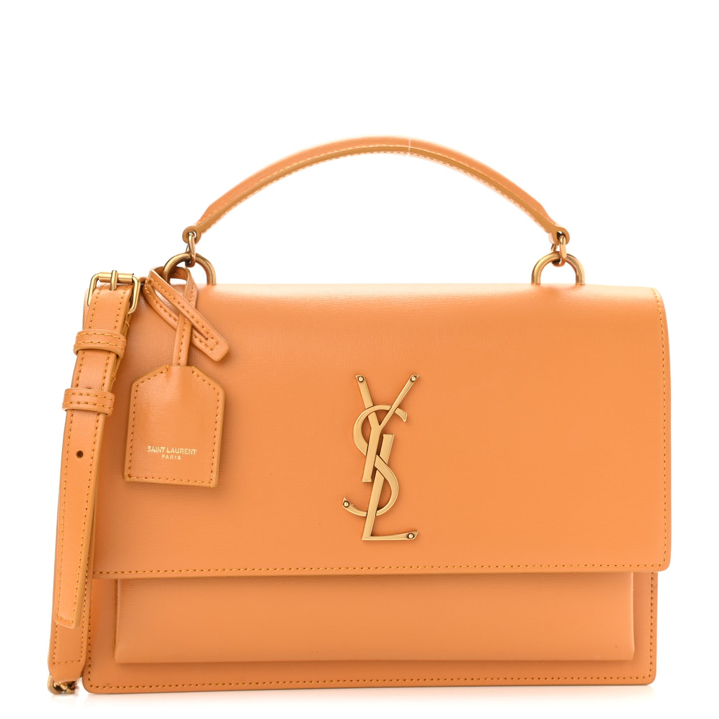Calfskin Medium Monogram Sunset Cheddar
