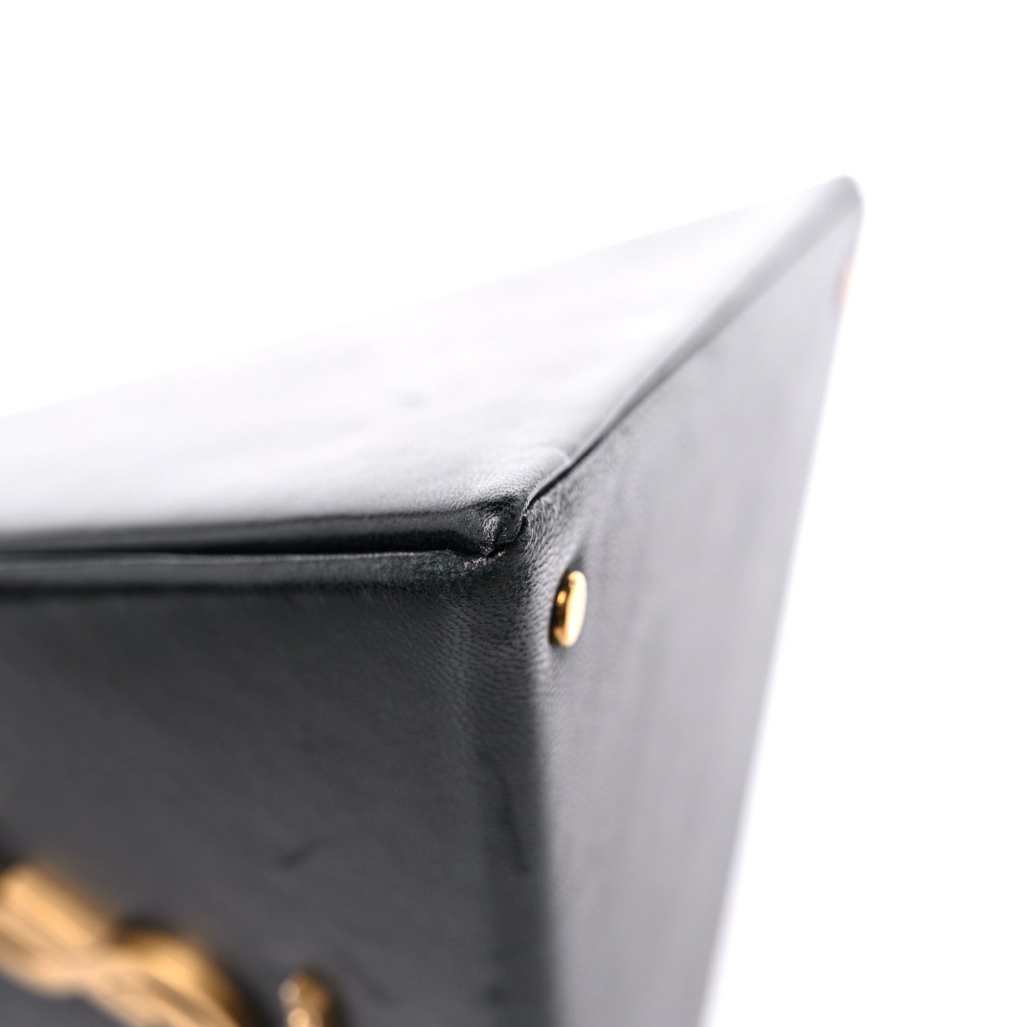 Saint Laurent Lambskin Pyramid Clutch Black 8 of 12