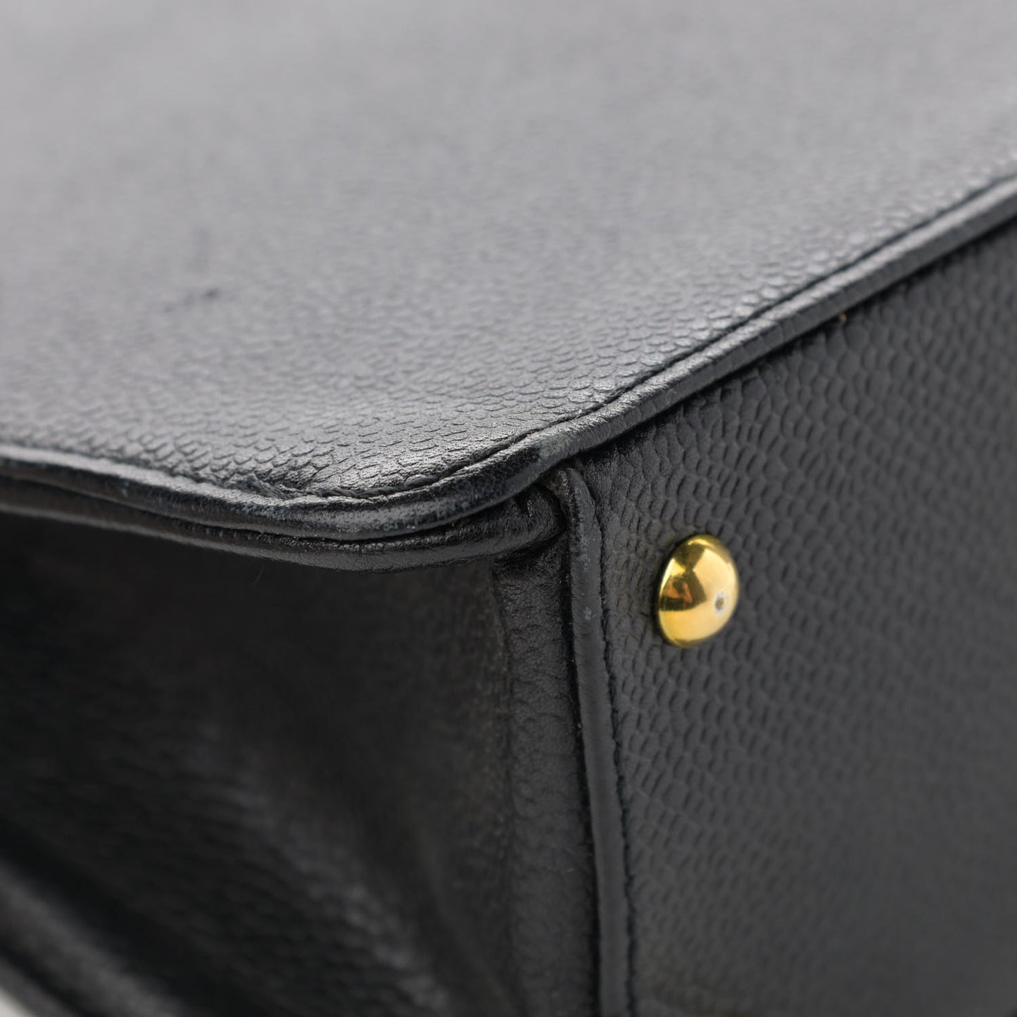 Caviar Flap Shoulder Bag Black