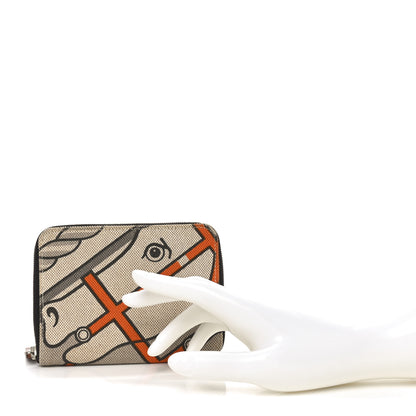 Hermes Toile Steeple PM Wallet 2 of 7