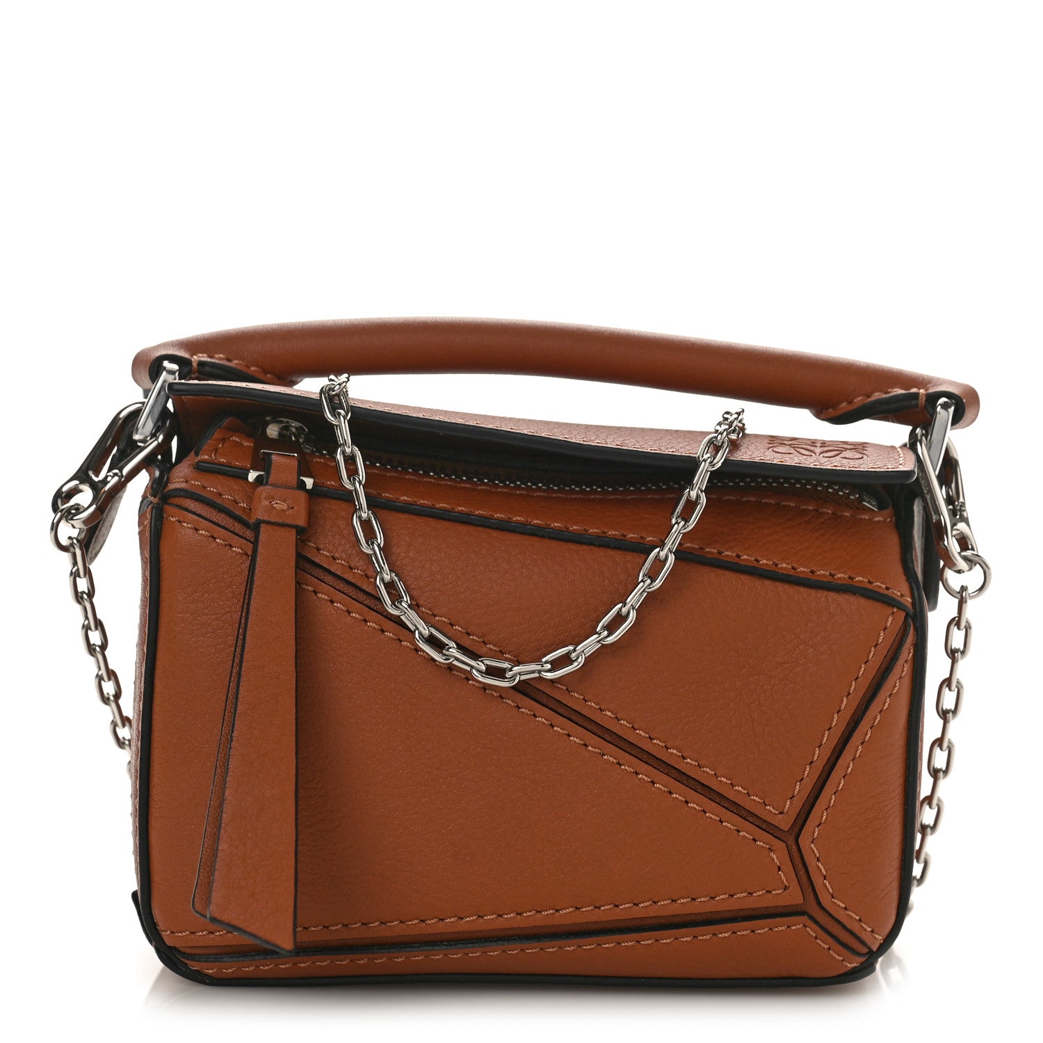 Loewe Calfskin Nano Puzzle Bag Tan 1 of 8
