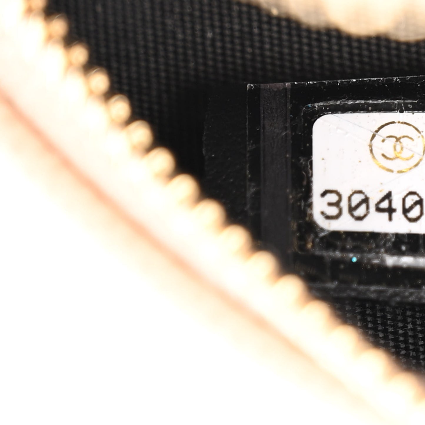 Caviar Quilted Round Filigree Crossbody Beige Black